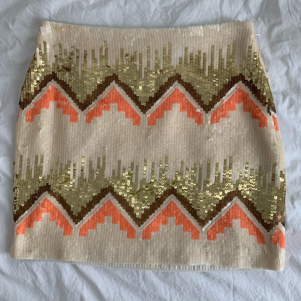 Piperlime Sequin Mini Skirt